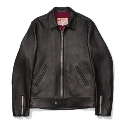 Addict Clothes Japan Addict AD-01 Sheepskin Leather Jacket Black