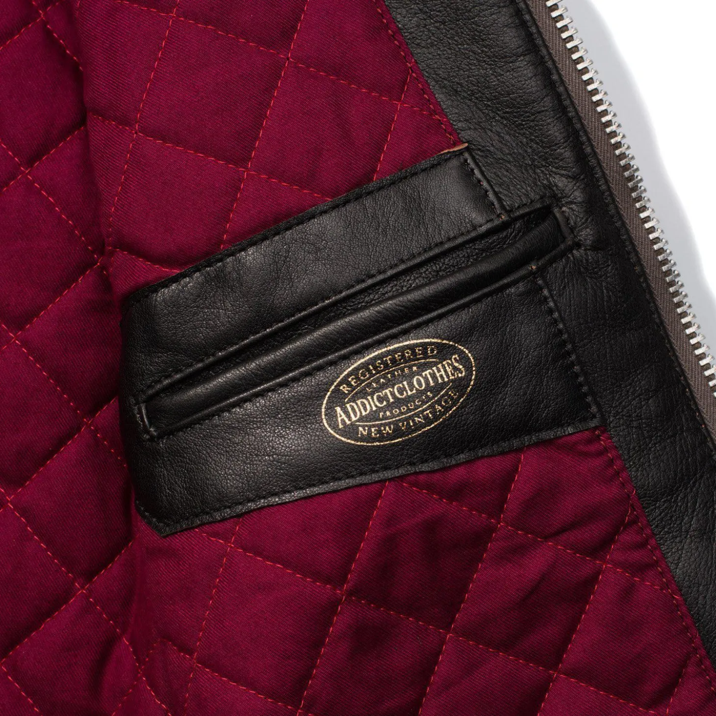 Addict Clothes Japan Addict AD-01 Sheepskin Leather Jacket Black