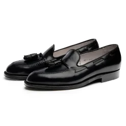 Alden Black Shell Cordovan Tassel Moccasin Loafer 664