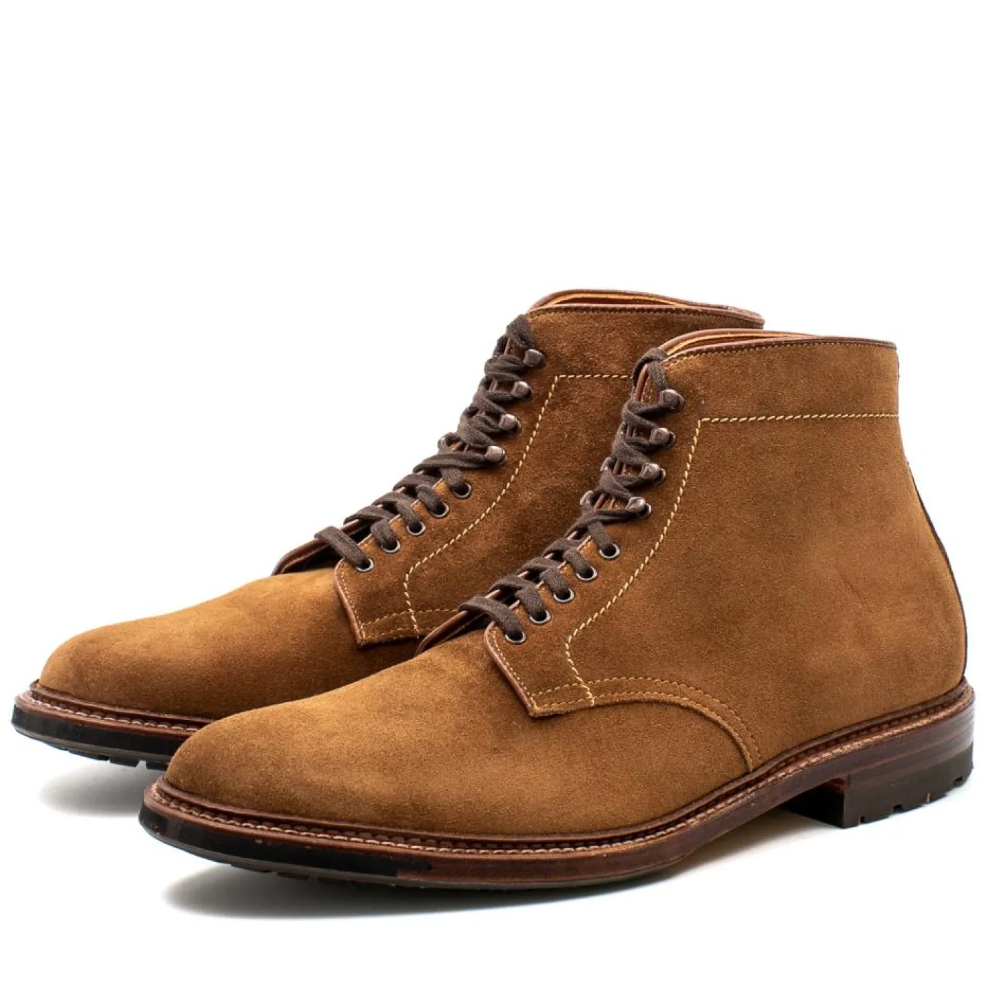 Alden Plain Toe Boot Snuff Calf Suede 4511HC