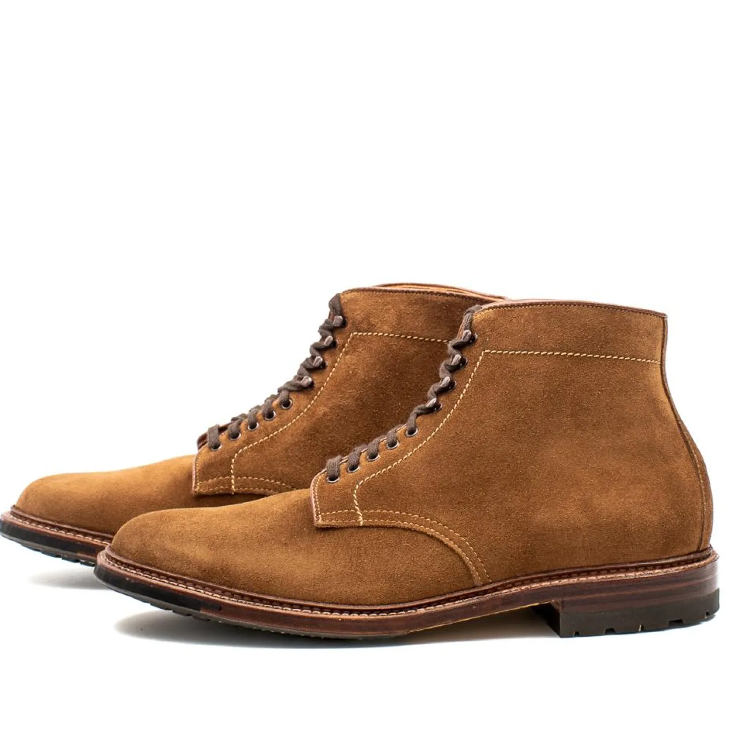 Alden Plain Toe Boot Snuff Calf Suede 4511HC