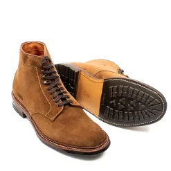 Alden Plain Toe Boot Snuff Calf Suede 4511HC