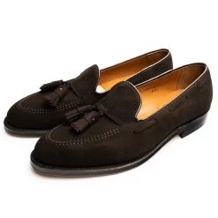 Alden Tassel Loafer Brown Suede 666