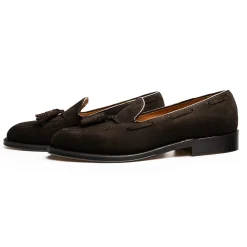 Alden Tassel Loafer Brown Suede 666