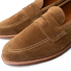Alden Unlined Penny Loafer Snuff Suede 5735F