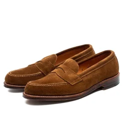 Alden Unlined Penny Loafer Snuff Suede 6243F