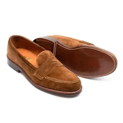 Alden Unlined Penny Loafer Snuff Suede 6243F