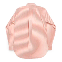 Allevol Button Down Shirt Red & White Stripe