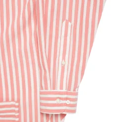 Allevol Button Down Shirt Red & White Stripe