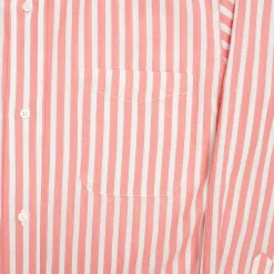 Allevol Button Down Shirt Red & White Stripe
