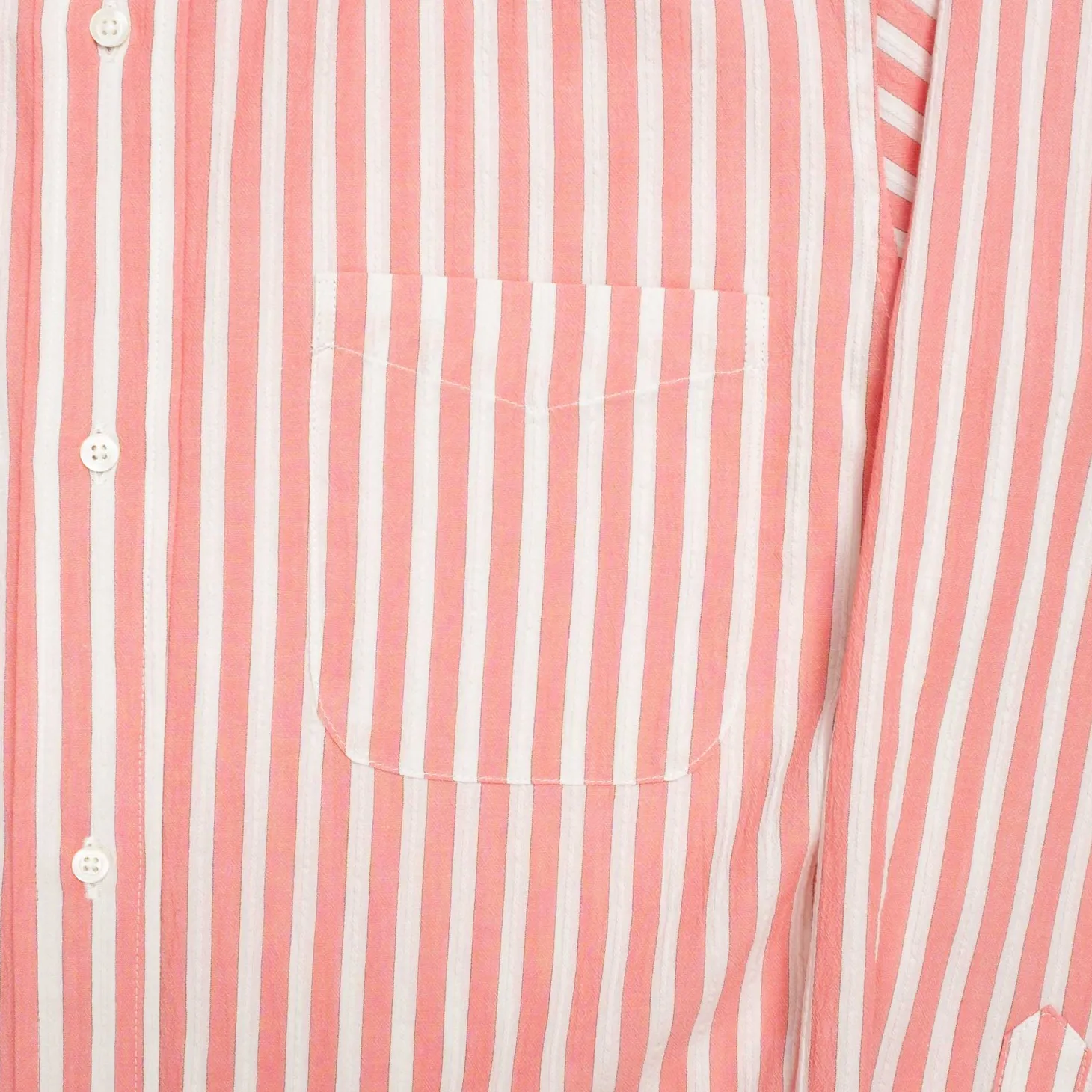 Allevol Button Down Shirt Red & White Stripe