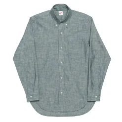 Allevol Chambray Work Shirt Blue