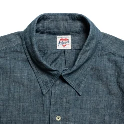 Allevol Chambray Work Shirt Blue