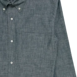 Allevol Chambray Work Shirt Blue