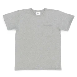 Allevol Heavy Duty Crew Neck Square Pocket T-shirt Grey