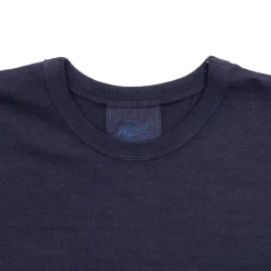 Allevol Heavy Duty Crew Neck Square Pocket T-shirt Navy