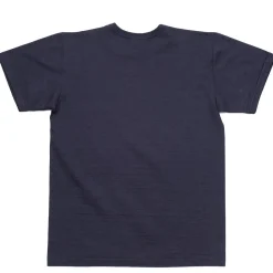 Allevol Heavy Duty Crew Neck Square Pocket T-shirt Navy