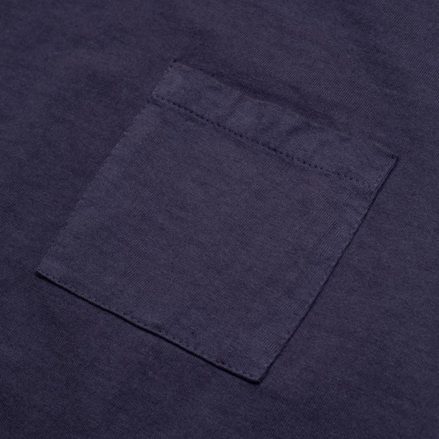 Allevol Heavy Duty Crew Neck Square Pocket T-shirt Navy