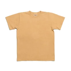 Allevol Heavy Duty Crew Neck T-shirt Hand Dyed Orange