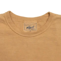 Allevol Heavy Duty Crew Neck T-shirt Hand Dyed Orange