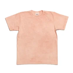Allevol Heavy Duty Crew Neck T-shirt Hand Dyed Pink