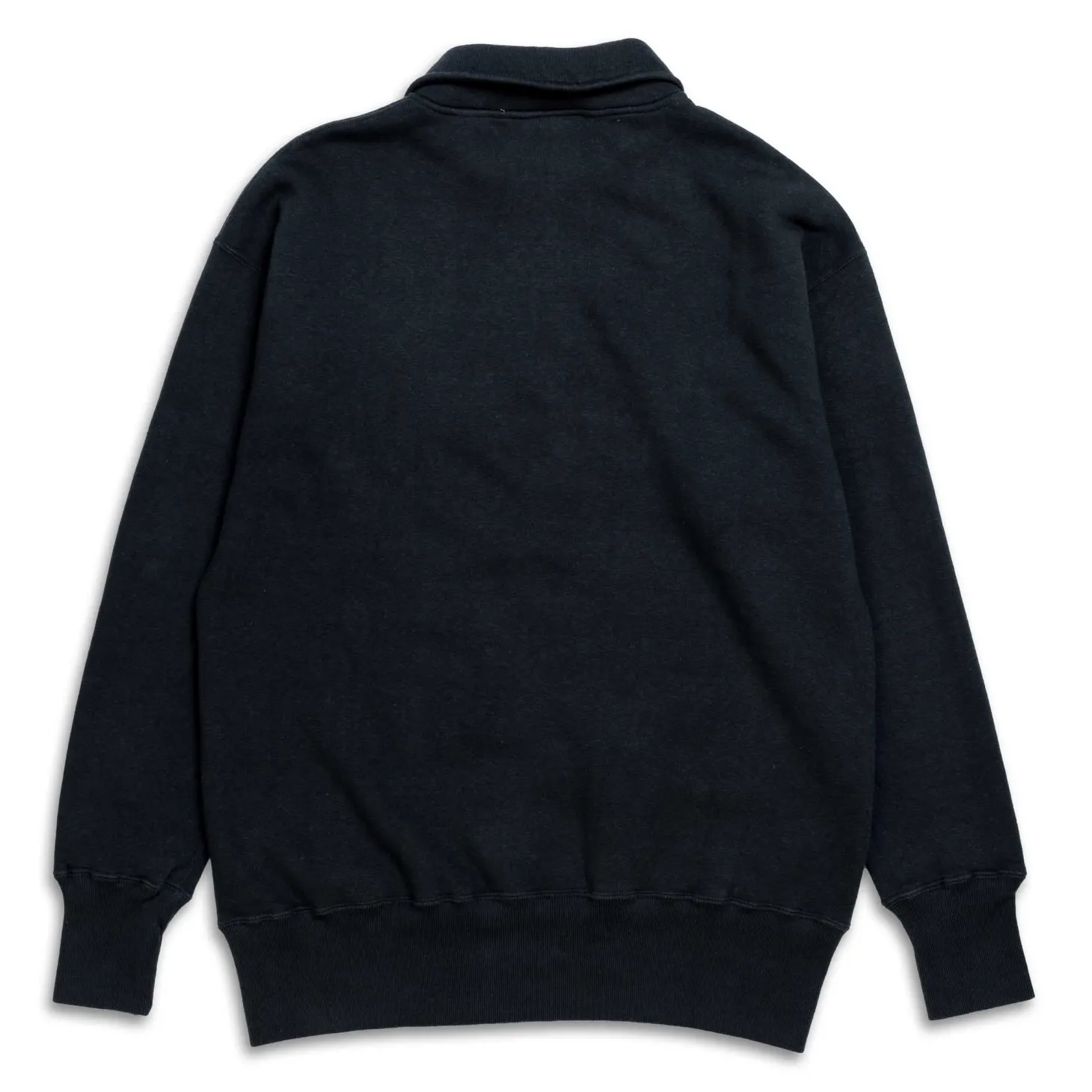 Allevol Loopwheel Quarter Zip Sweatshirt Black