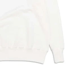 Allevol Loopwheel Quarter Zip Sweatshirt White
