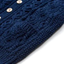 Allevol X Inverallan Cable Knit Cardigan 3A Indigo