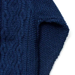 Allevol X Inverallan Cable Knit Cardigan 3A Indigo