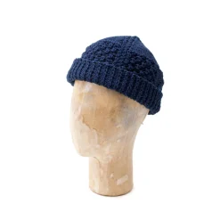 Allevol x Inverallan Cotton Beanie Indigo Dyed 21P