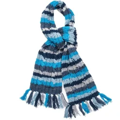 Allevol X Inverallan 22F Rib & Cable Scarf Assorted Blue