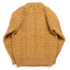 Allevol X Inverallan 1G Pegasus Crew Neck Sweater Mohair Tweed Golden Ash