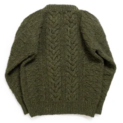 Allevol X Inverallan 1G Pegasus Crew Neck Sweater Mohair Tweed Oak