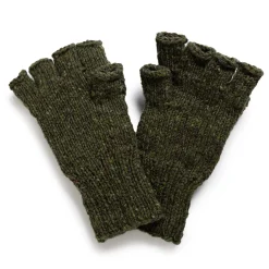 Allevol X Inverallan 22S Diamond Fingerless Gloves w/Cover Mohair Tweed Oak