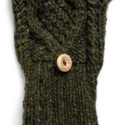 Allevol X Inverallan 22S Diamond Fingerless Gloves w/Cover Mohair Tweed Oak