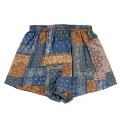 Anonymous Ism Fine Satin Paisley Boxer Shorts Multi