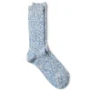 Anonymous Ism Light Slub Crew Sock Blue