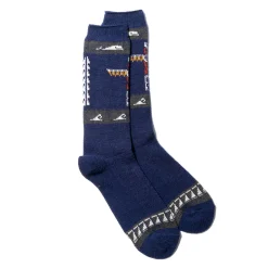 Anonymous Ism Wool Totempole Crew Sock Navy