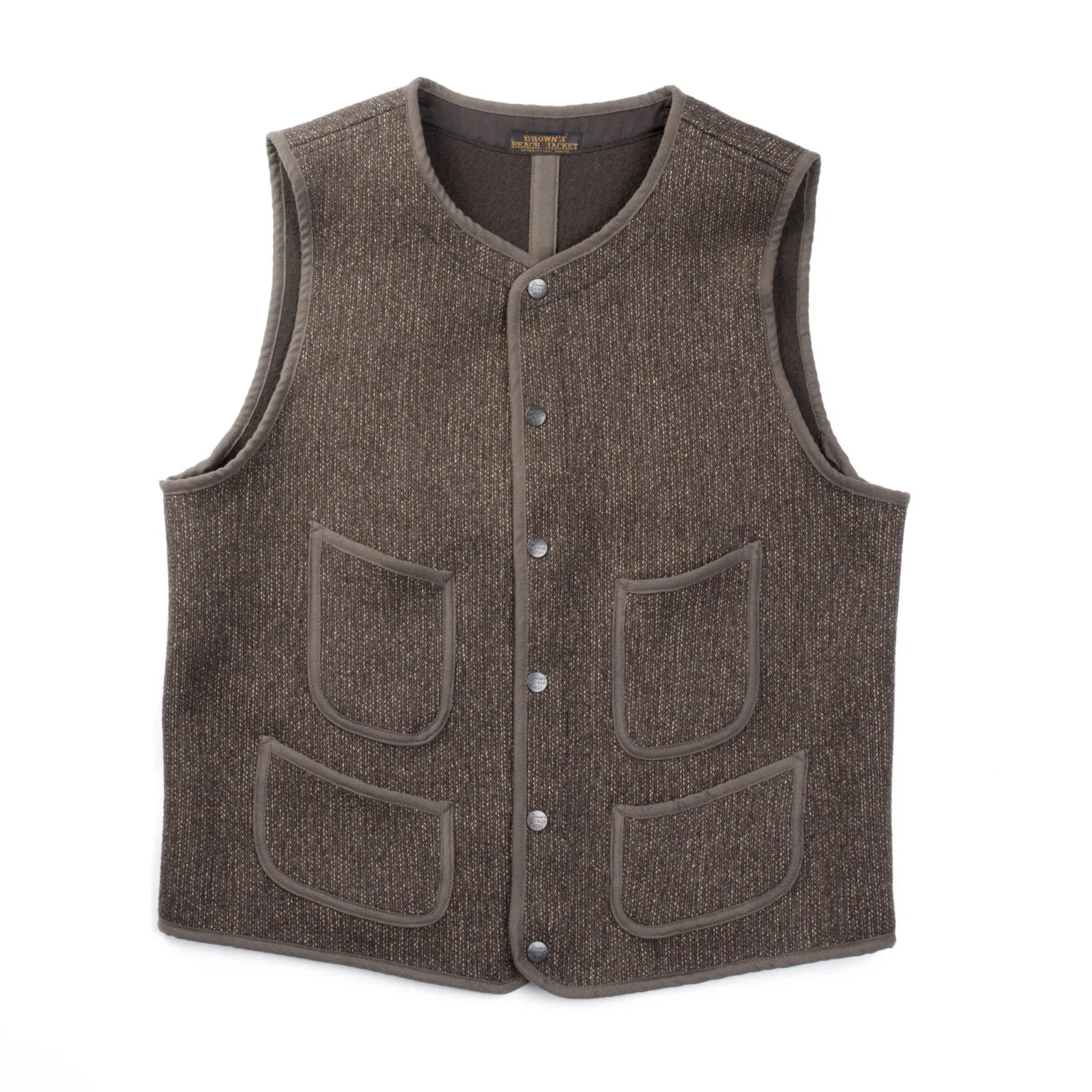 Brown's Beach BBJ-001 Early Vest Grey