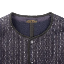 Brown's Beach BBJ-001 Early Vest Navy Stripe