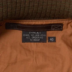 Buzz Rickson's A-1 No. 31-800P Seal Brown