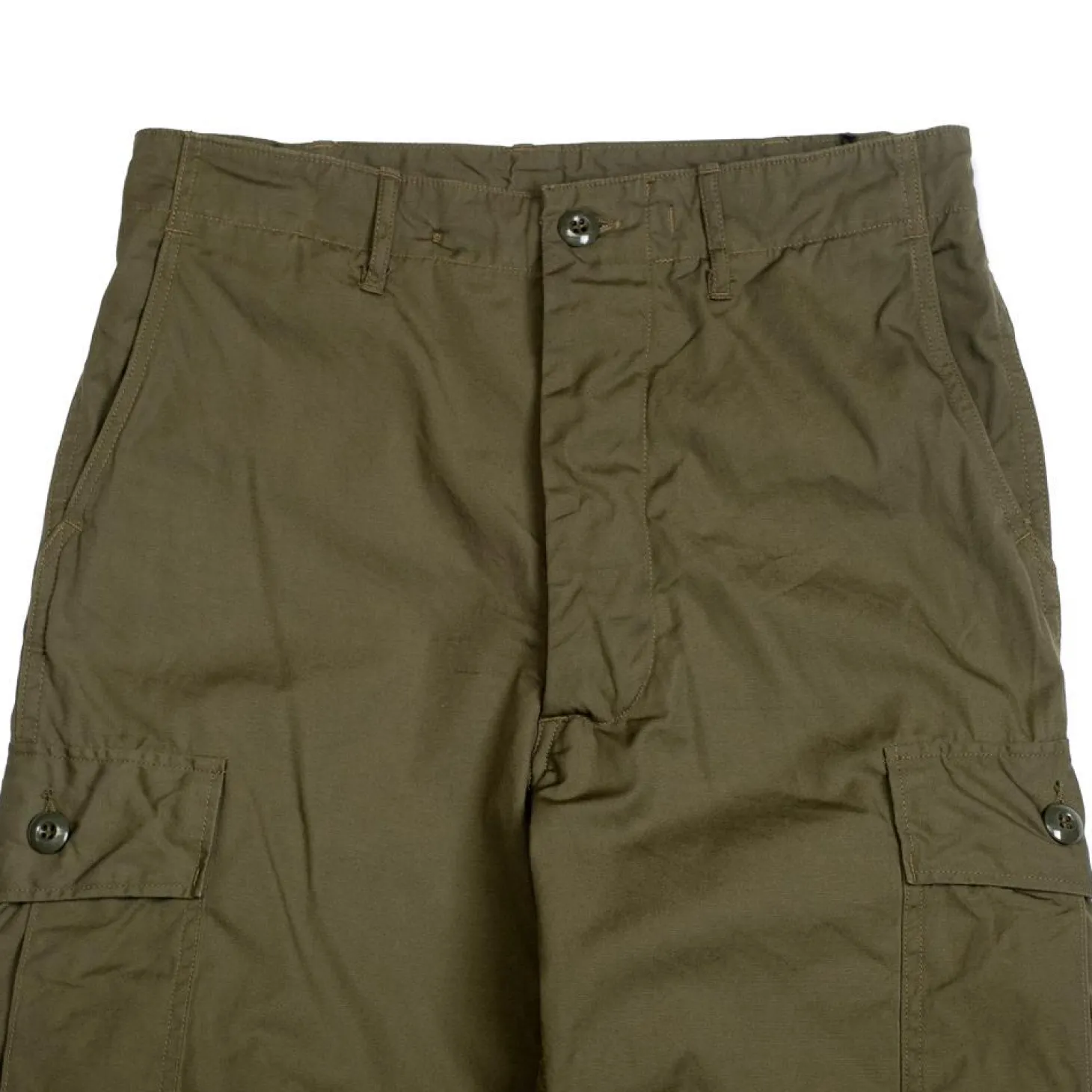 Buzz Rickson's Trousers Poplin Cotton 107 Olive
