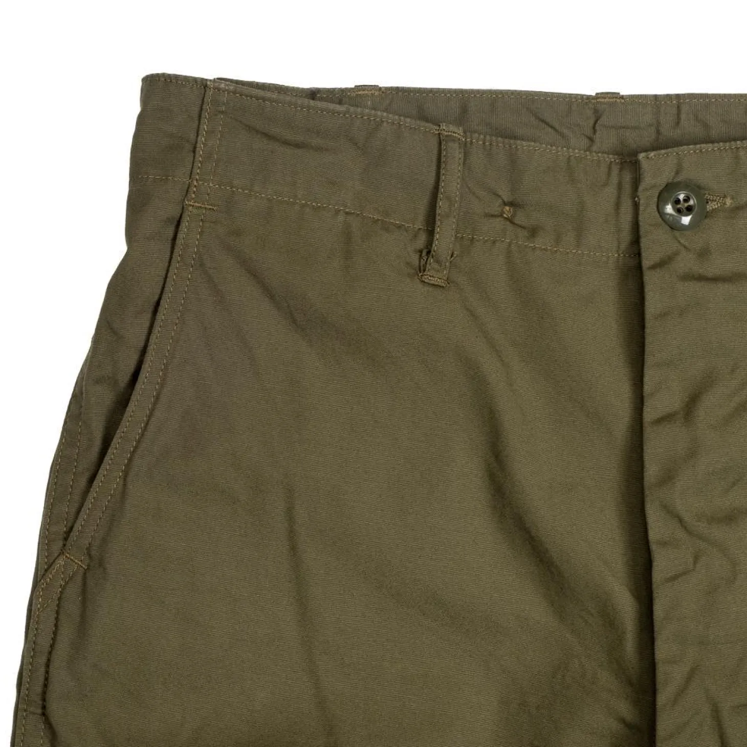Buzz Rickson's Trousers Poplin Cotton 107 Olive
