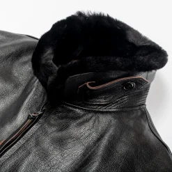 Buzz Rickson's x William Gibson G-1 Leather Jacket Black