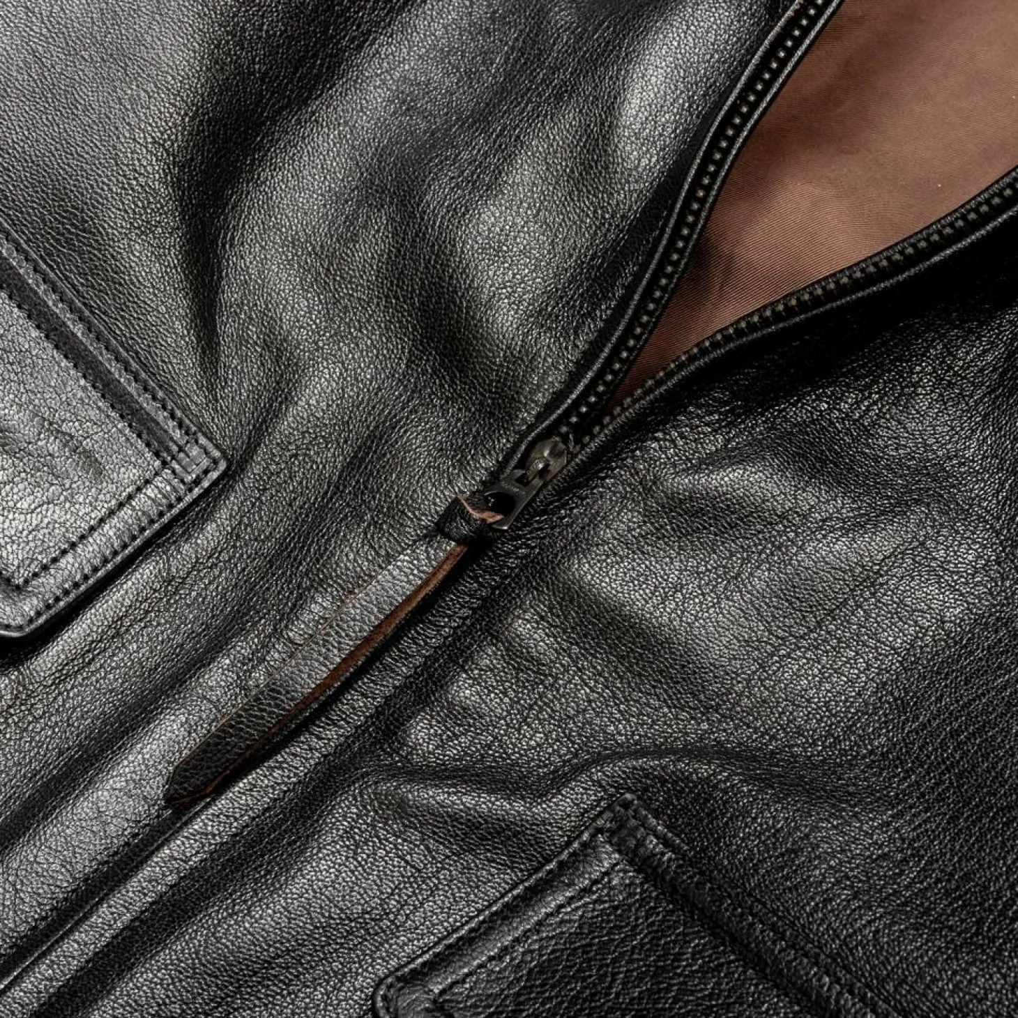 Buzz Rickson's x William Gibson G-1 Leather Jacket Black