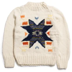Chamula Antique Star Pullover Ivory