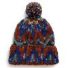 Chamula Double Cuff Cap Fair Isle #7 Intense Royal