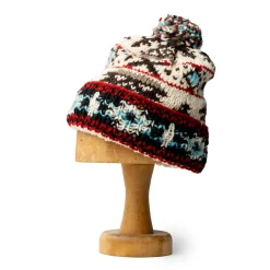 Chamula Double Cuff Cap Navajo #1 Ivory