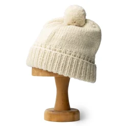 Chamula Double Cuff Cap Solid Ivory