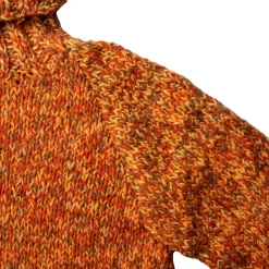 Chamula Mix Heather Turtleneck Pullover Dark Orange Mix